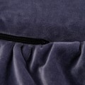 Velvet Play mat Round Blue-Gray