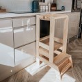 Wooden Learning Tower with Black Board, Natural