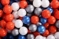 Round Ball Pit with 300 balls, 90x40cm, Dark Grey, Cotton