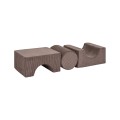 Aesthetic Shape Set 3-elements, brown