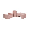 Aesthetic Shape Set 3-elements, powder pink