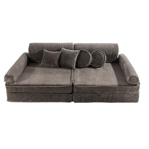 Aesthetic Premium Kids Sofa, Brown