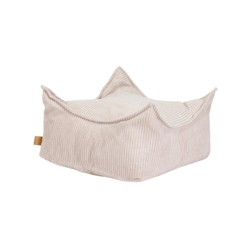 Aesthetic Square Puff, Ecru