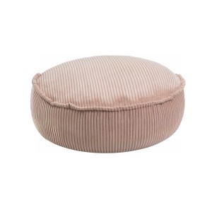 Aesthetic Round Pouf, Powder pink