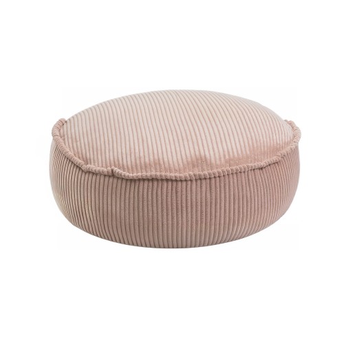 Aesthetic Round Pouf, Powder pink