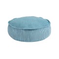 Aesthetic Round Pouf, Turquoise