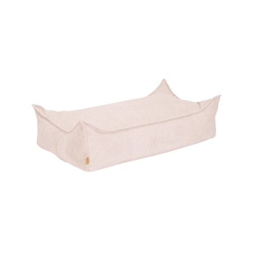 Aesthetic Rectangular Puff, Ecru