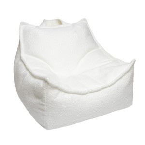 Boucle Bean Bag for Kids White