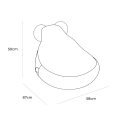 Boucle Teddy Sako Bag, White