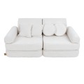 Boucle Pocket Plus Kids Sofa, White