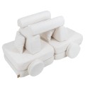 Boucle Pocket Plus Kids Sofa, White