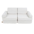 Boucle Pocket Plus Kids Sofa, White