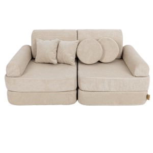 Slimcord Pocket Plus Kids Sofa, Ecru