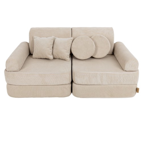 Slimcord Pocket Plus Kids Sofa, Ecru