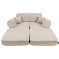 Slimcord Pocket Plus Kids Sofa, Ecru