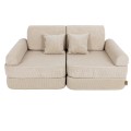 Slimcord Pocket Plus Kids Sofa, Ecru