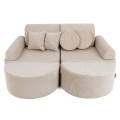 Slimcord Pocket Max Kids Sofa, Ecru