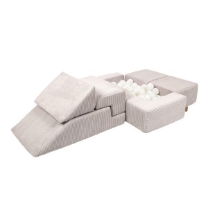 Aesthetic Bricks Kids Sofa, Ecru