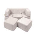 Aesthetic Bricks Kids Sofa, Ecru