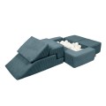 Aesthetic Bricks Kids Sofa, Turquoise