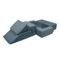 Aesthetic Bricks Kids Sofa, Turquoise