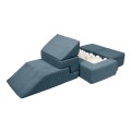 Aesthetic Bricks Kids Sofa, Turquoise