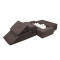 Aesthetic Bricks Kids Sofa, Brown