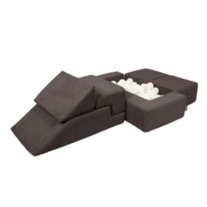 Aesthetic Bricks Kids Sofa, Brown
