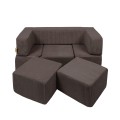 Aesthetic Bricks Kids Sofa, Brown
