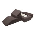 Aesthetic Bricks Kids Sofa, Brown