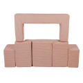 Aesthetic Bricks Kids Sofa, Powder pink