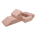 Aesthetic Bricks Kids Sofa, Powder pink