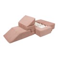 Aesthetic Bricks Kids Sofa, Powder pink