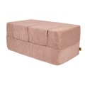 Aesthetic Cube Kids Sofa, Powder pink