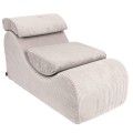 Aesthetic Wave Lounger, Ecru