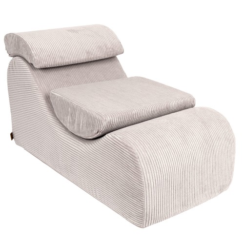 Aesthetic Wave Lounger, Ecru