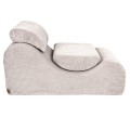 Aesthetic Wave Lounger, Ecru