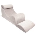 Aesthetic Wave Lounger, Ecru