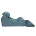 Aesthetic Wave Lounger, Turquise