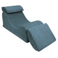 Aesthetic Wave Lounger, Turquise