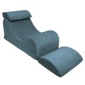 Aesthetic Wave Lounger, Turquise