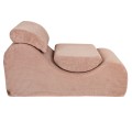 Aesthetic Wave Lounger, Powder Rose