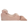 Aesthetic Wave Lounger, Powder Rose