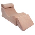 Aesthetic Wave Lounger, Powder Rose