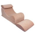 Aesthetic Wave Lounger, Powder Rose
