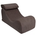 Aesthetic Wave Lounger, Brown