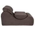 Aesthetic Wave Lounger, Brown