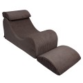 Aesthetic Wave Lounger, Brown