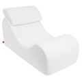 Boucle Wave Lounger, White