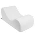 Boucle Wave Lounger, White